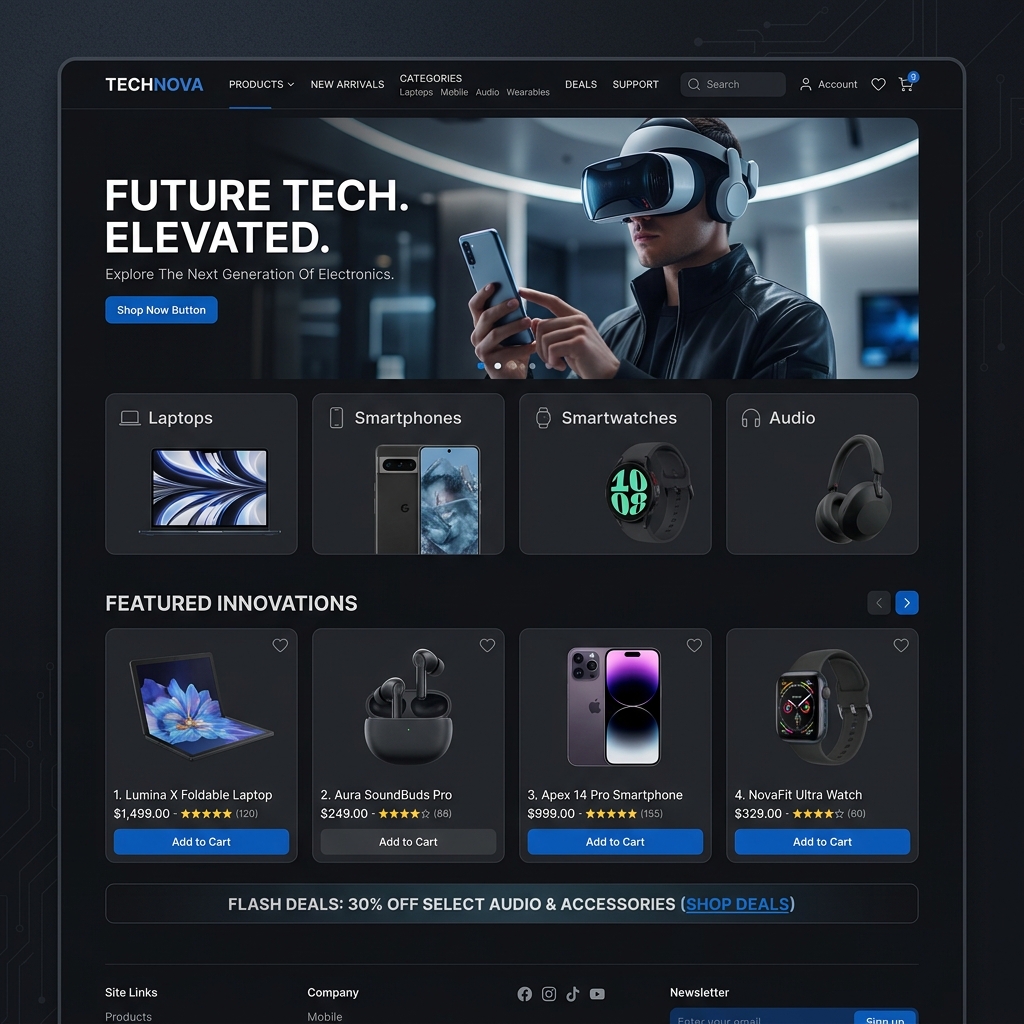 Sklep PrestaShop elektronika